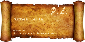Puches Lelle névjegykártya